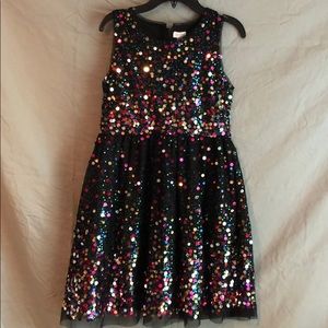 Cat & Jack girls fancy dress with sweater